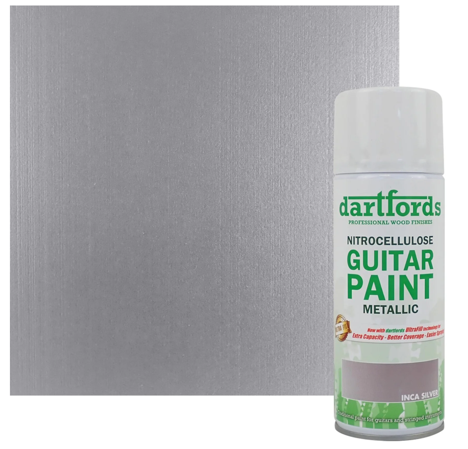 Nitrocelluloselack Inca Silver Metallic - 400ml Aerosol