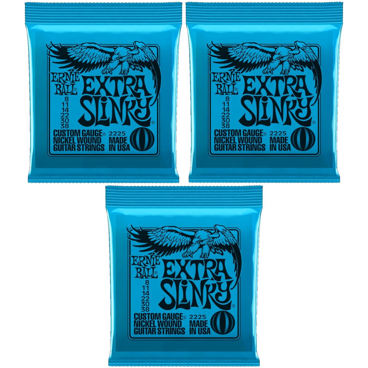 3 x EB2225 Extra Slinky Satz 008"-038"