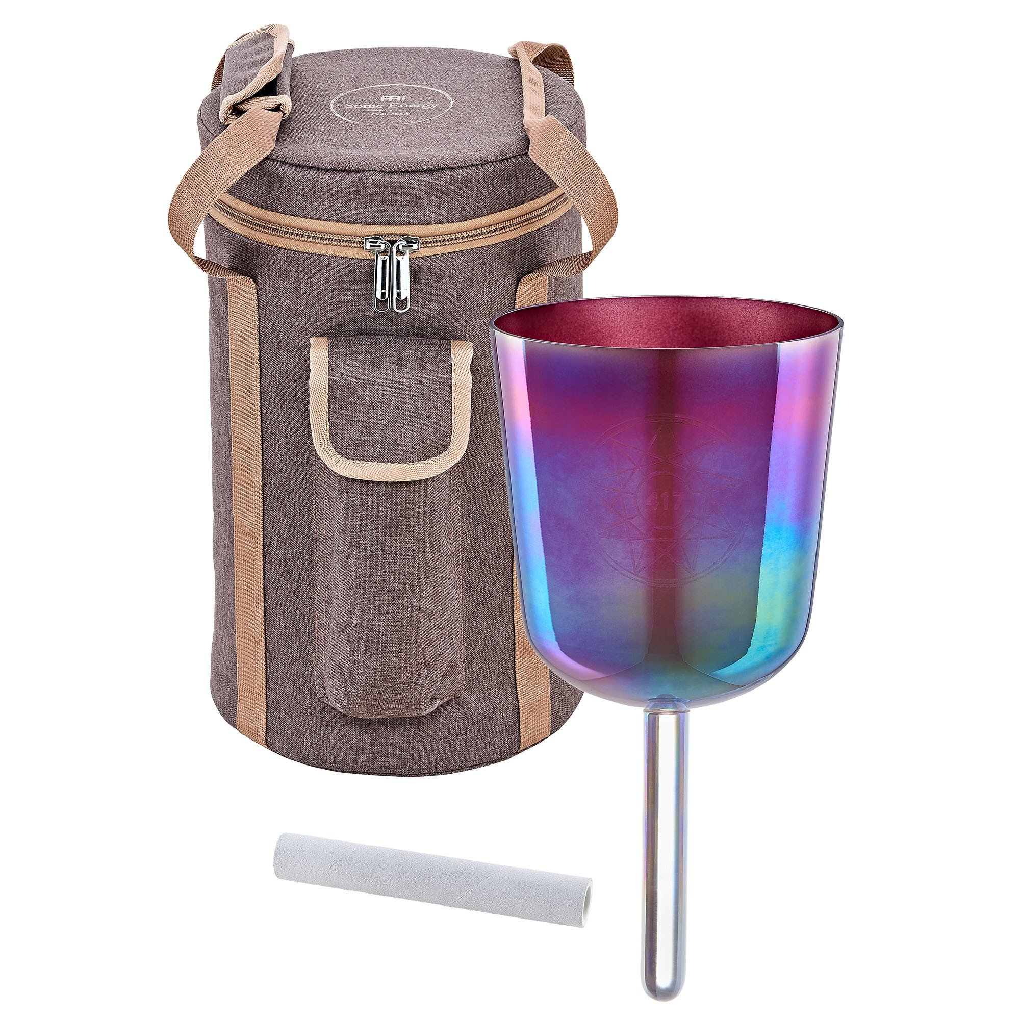 5,75" Essence Solfeggio Crystal Singing Bowl Re 417 Hz, Kupferbraun