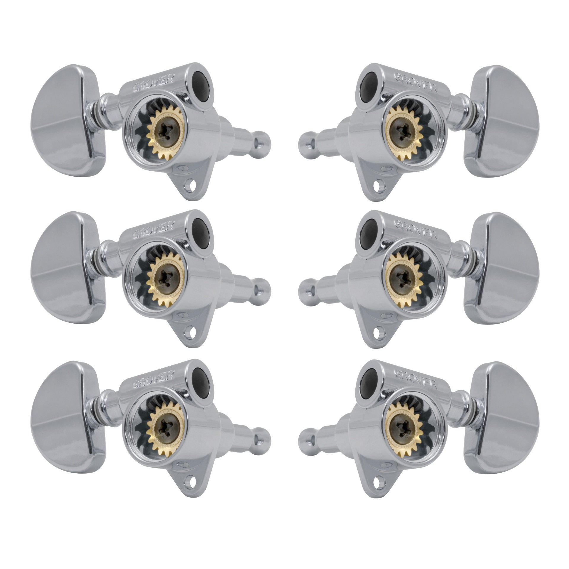 102SVC Skeleton View Rotomatics - Guitar Machine Heads, 3 + 3 - Chrome