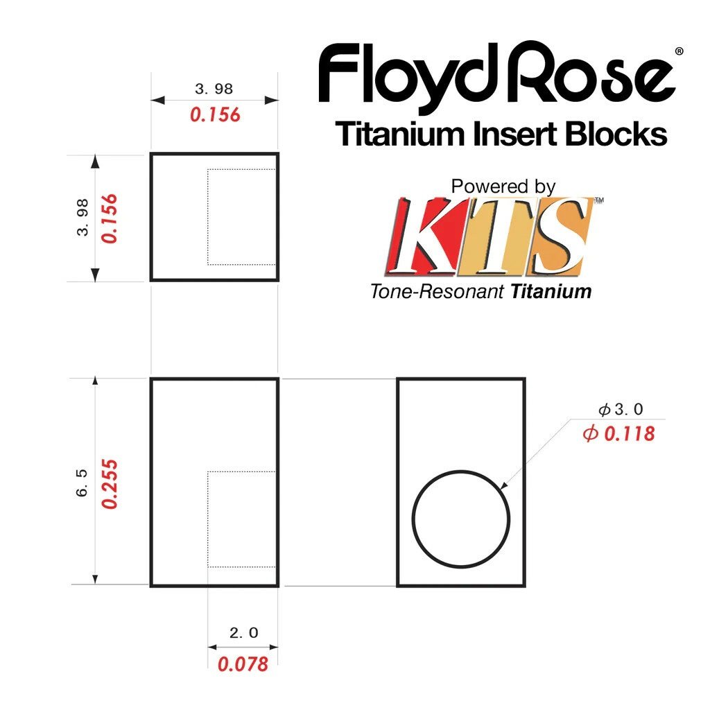FROTISLI21 KTS Titanium String Lock Insert Blocks 6 pcs. (2021+ Version)