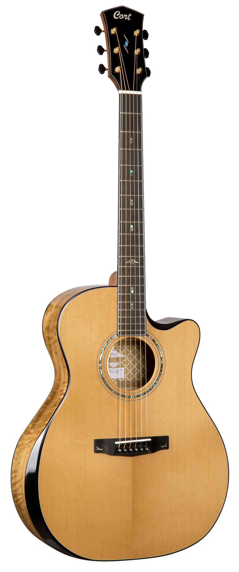 Gold Edge Natural Westerngitarre