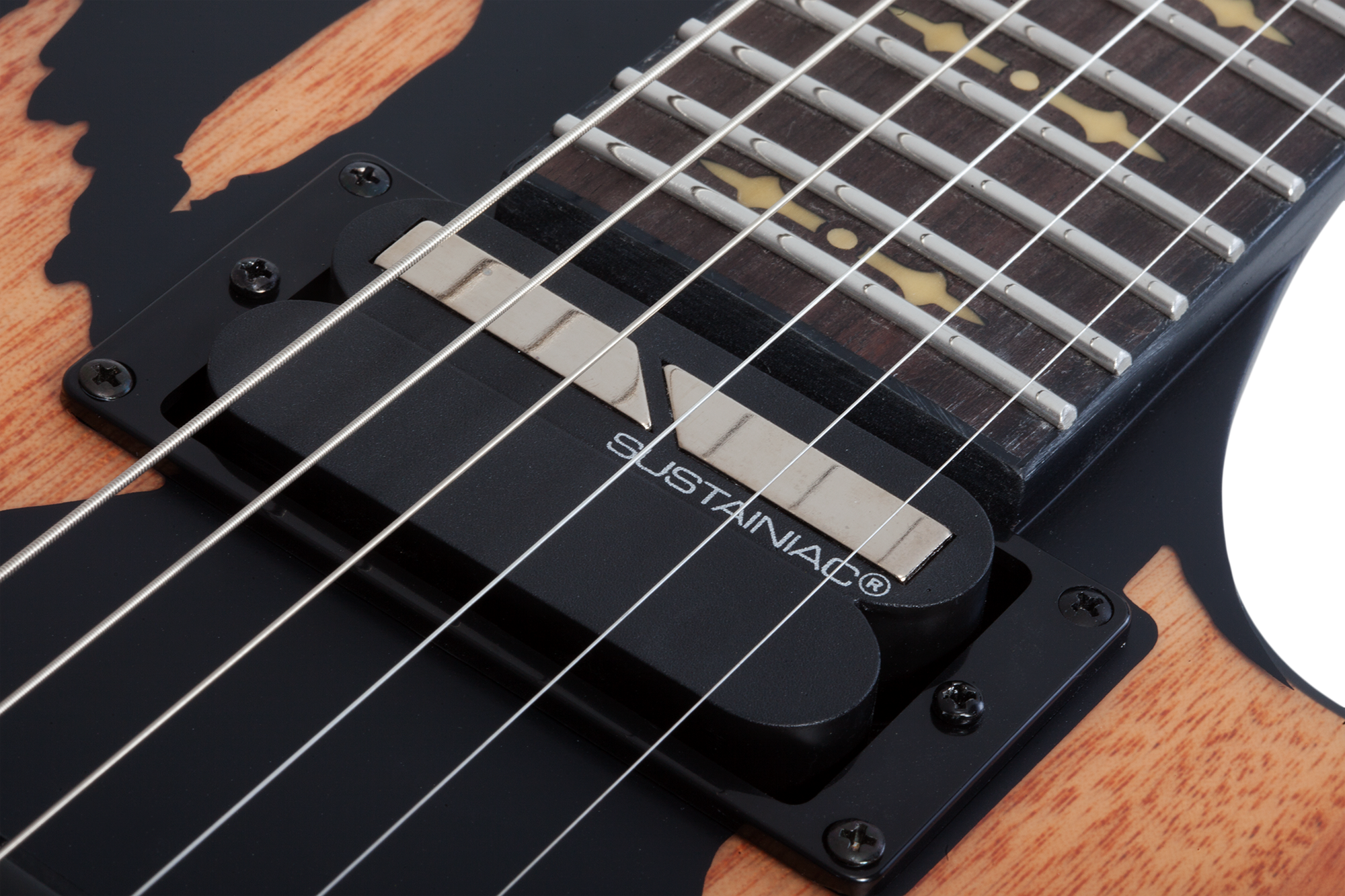 Synyster Gates Custom-S Distressed Satin Black  E-Gitarre