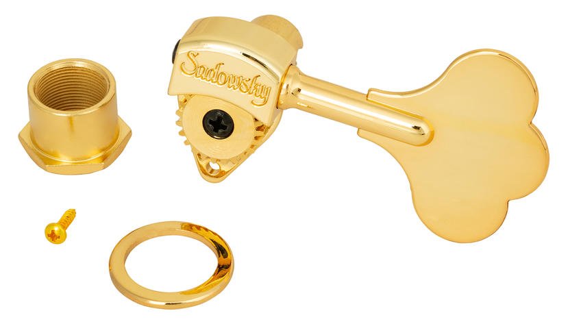 Light Machinehead with Open Gear - Gold - Left (Bass) Side