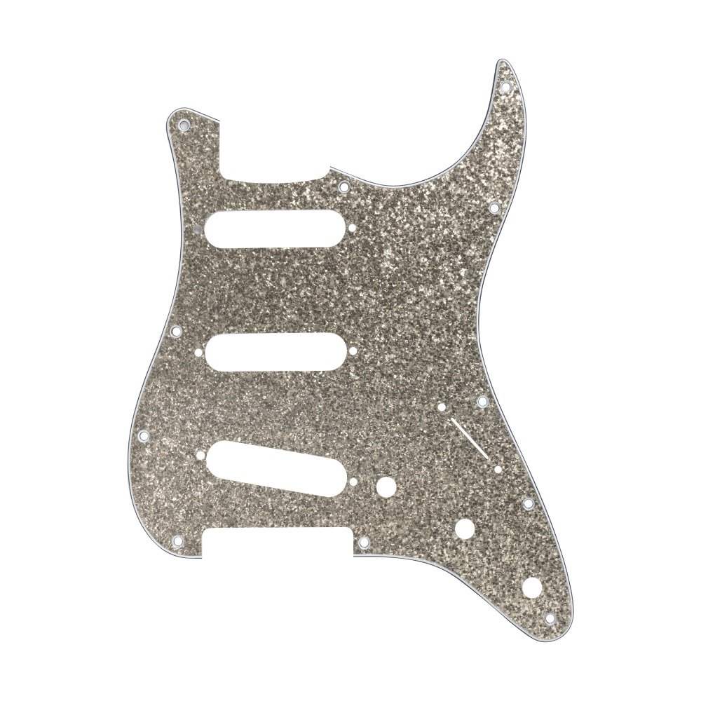 ST-Style SSS Pickguard (DPP ST SIS SSS), Silver Sparkle