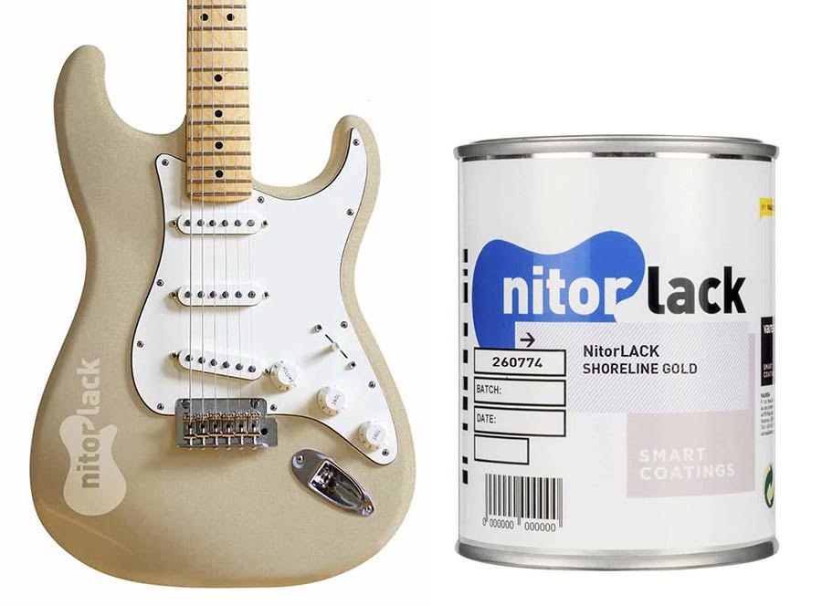 Nitrocelluloselack shoreline gold - 500ml Dose