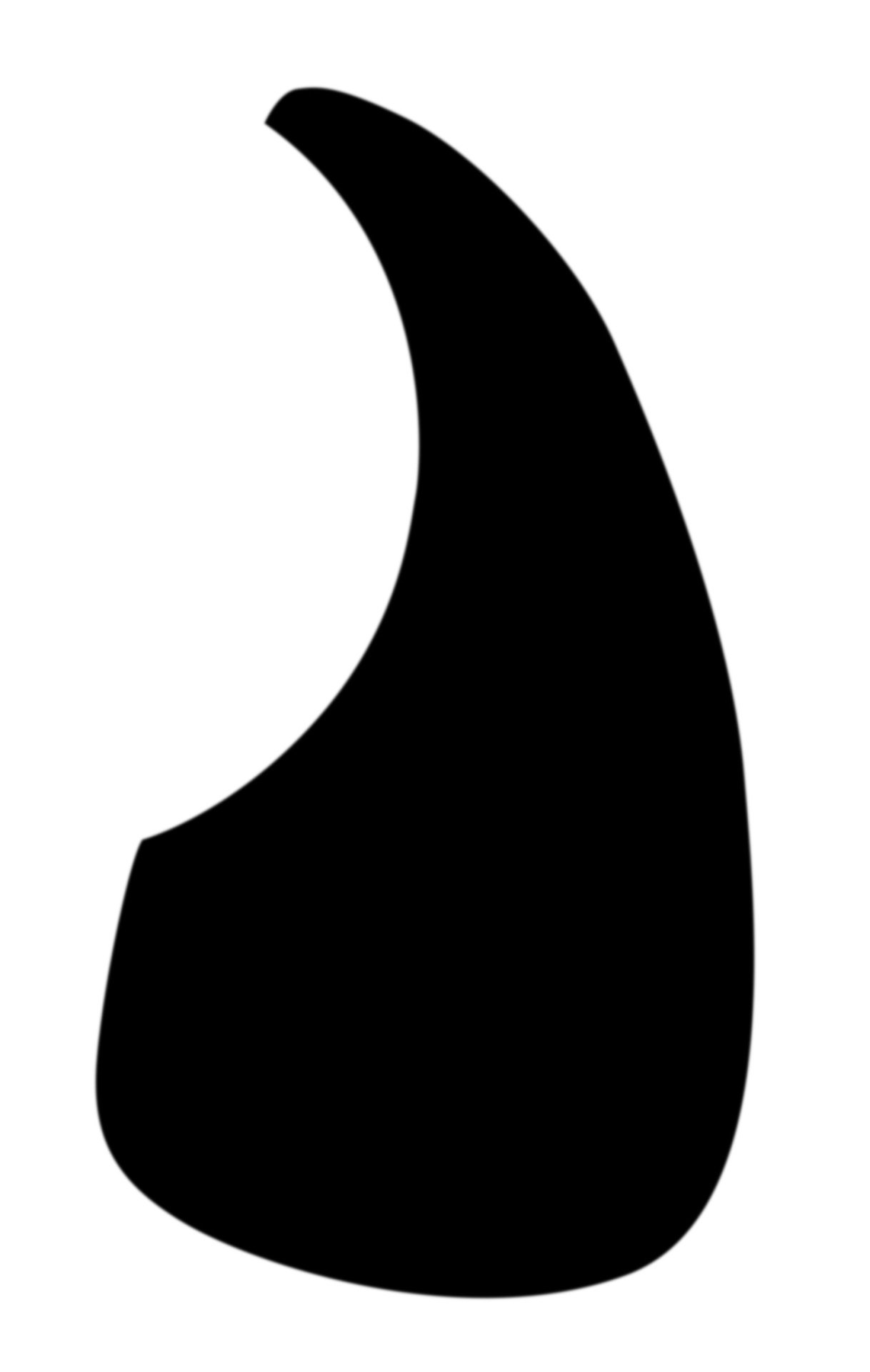 Small Acoustic Guitar Pickguard (376B SM BLK), Black
