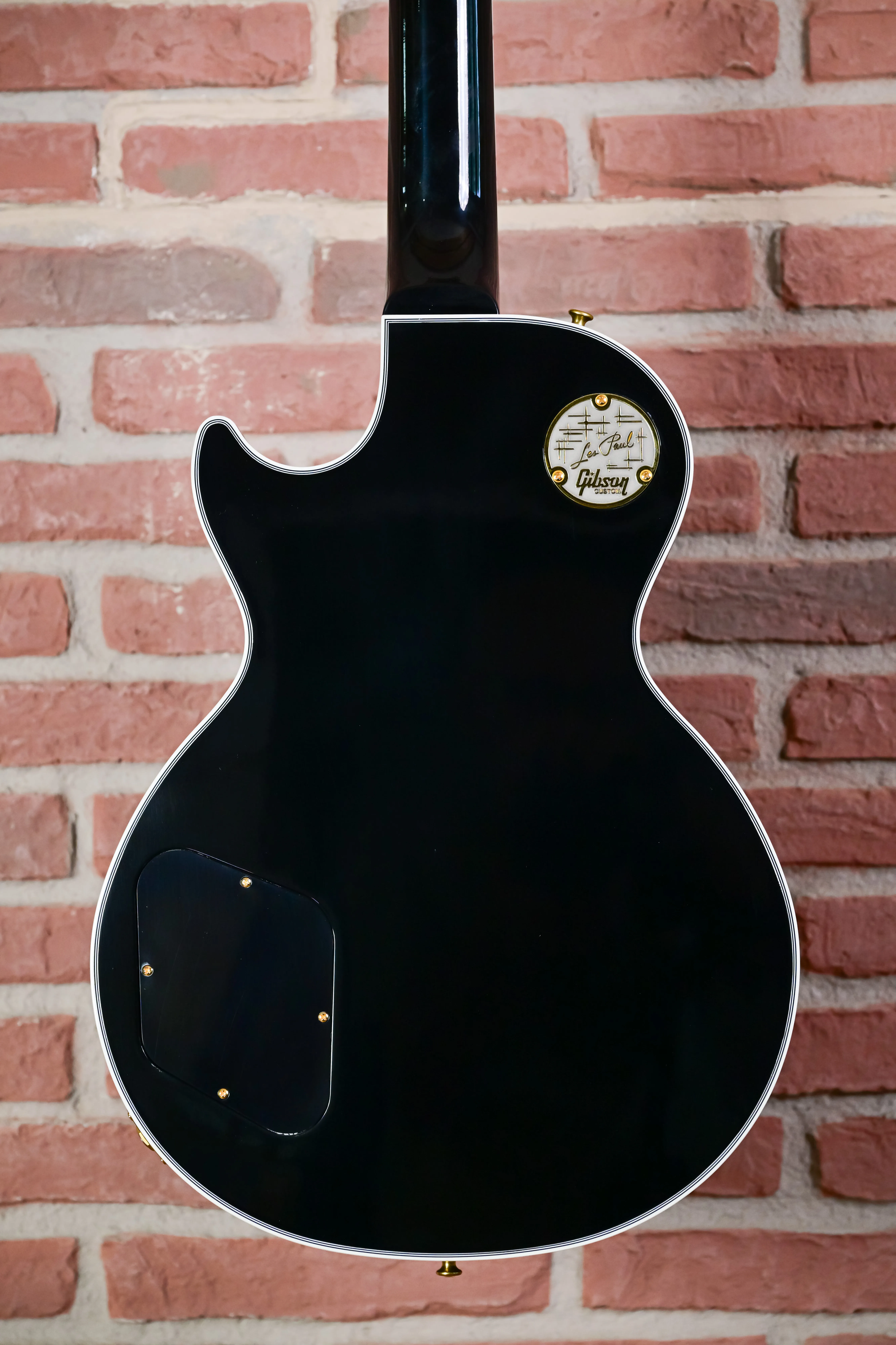 Les Paul Custom Long Scale Ebony Gloss Gold Hardware Custom Shop