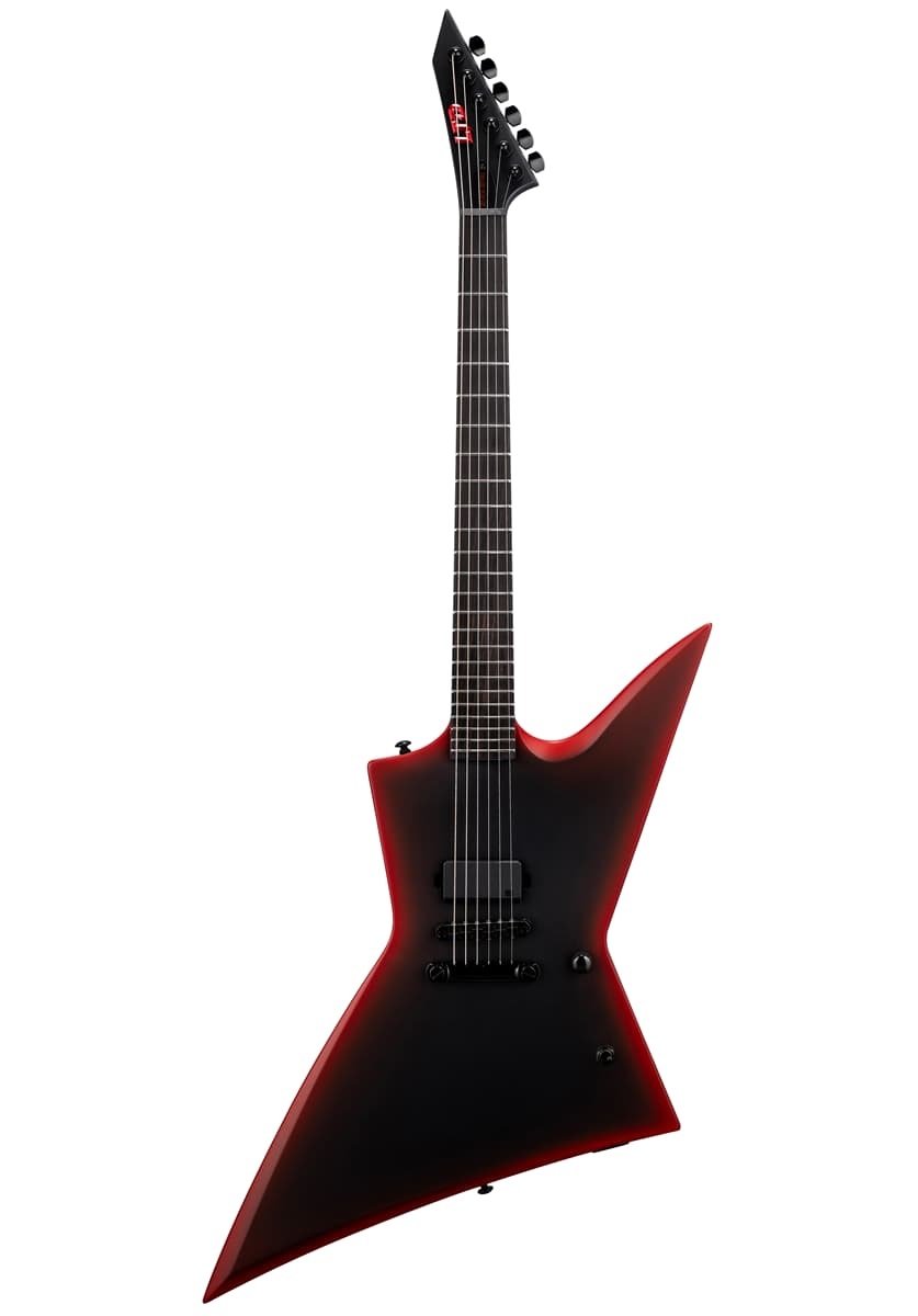 EXL Black Metal II Black Redburst Satin E-Gitarre