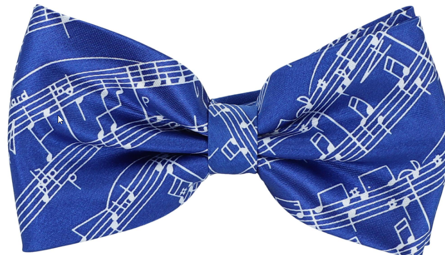 Fliege blau Noten