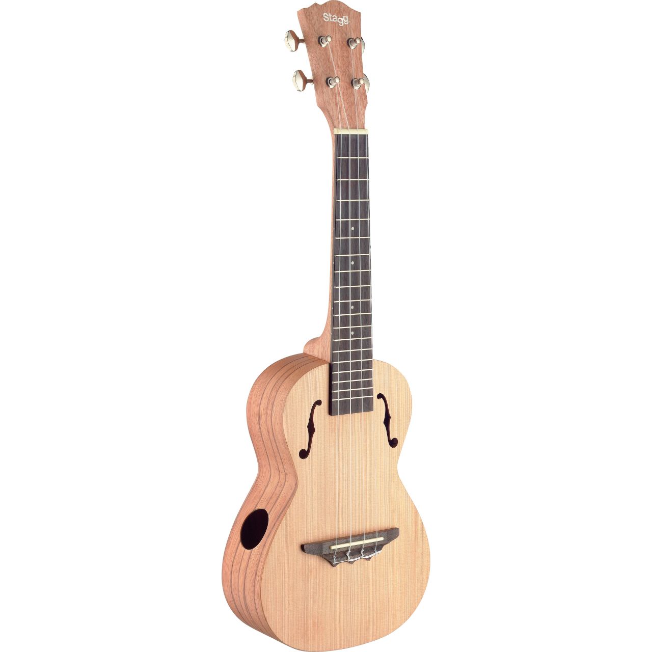 Stagg UCX-ROS-S Konzert-Ukulele mit massiver Zederndecke