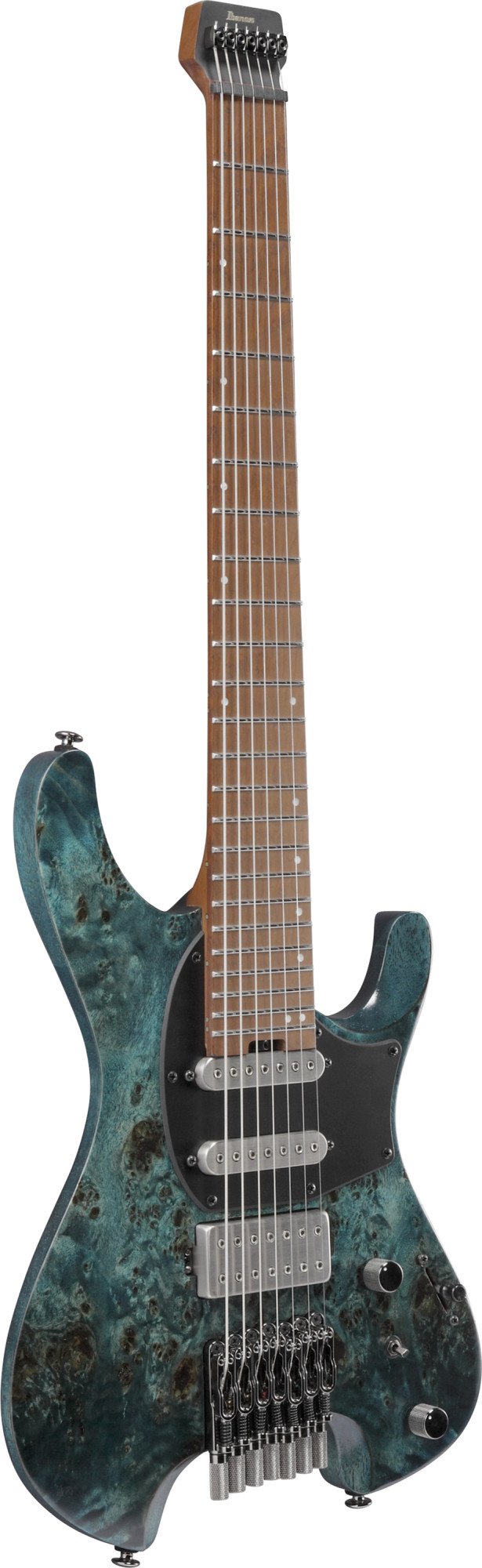 Q547PB-COL Quest 7-Saiter E-Gitarre, Cosmic Blue Low Gloss