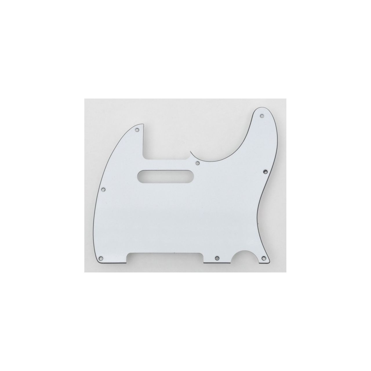 PGT3W 8-Loch Pickguard für Telecaster, weiß, 3-lagig