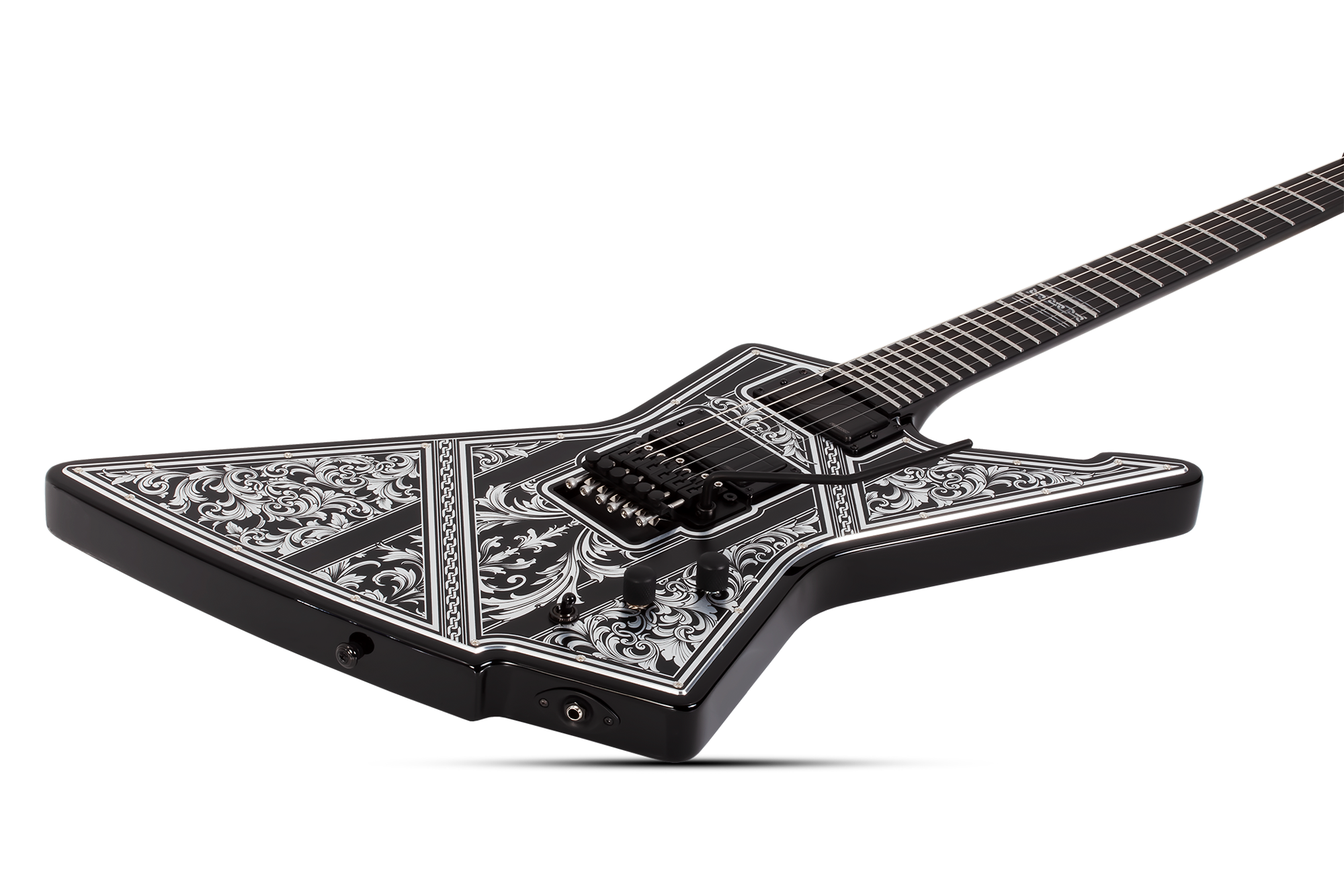 E-1 FR Pryzm Palladium Gloss Black E-Gitarre