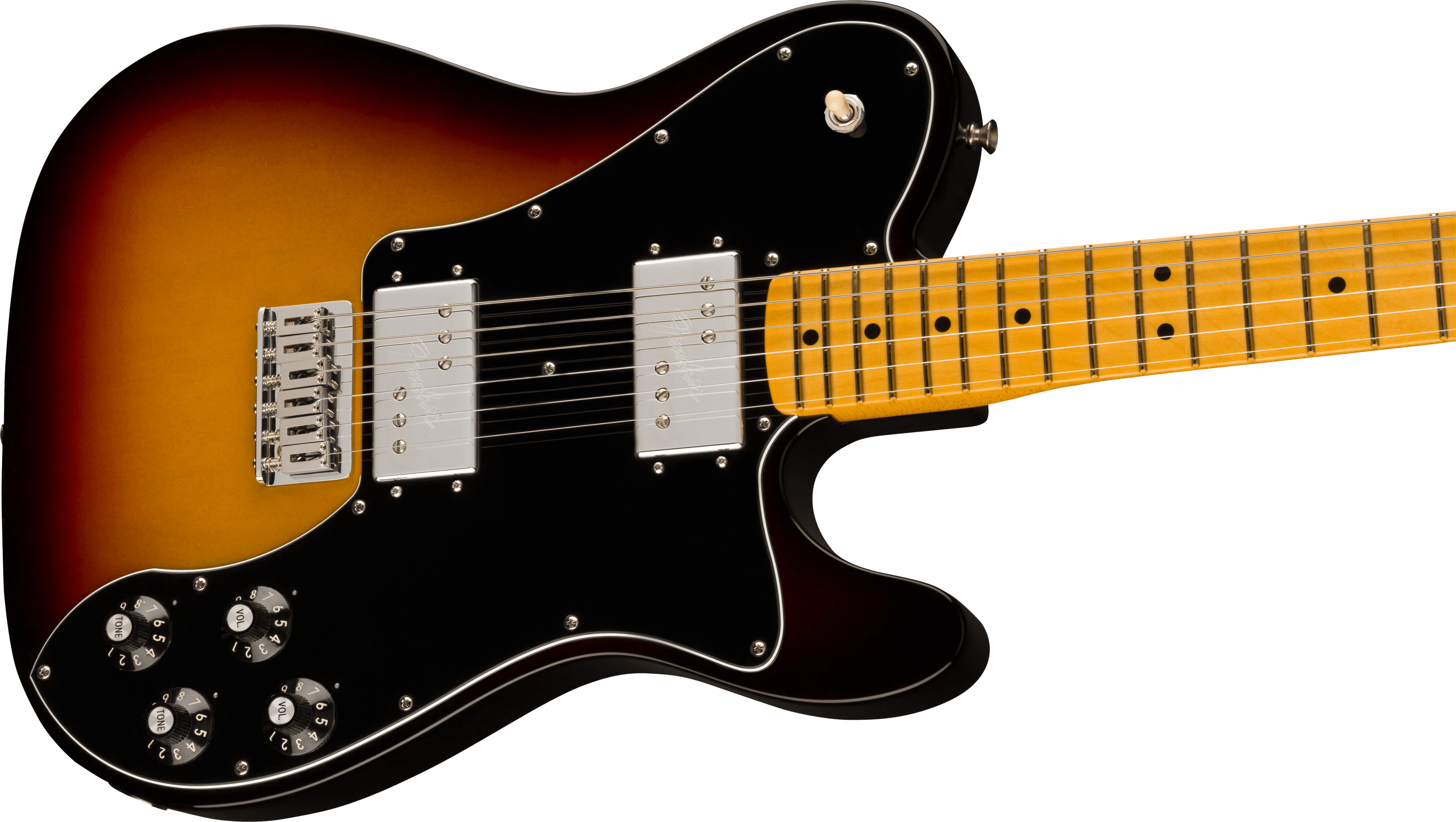 American Vintage II 1975 Telecaster® Deluxe, Maple Fingerboard, 3-Color Sunburst