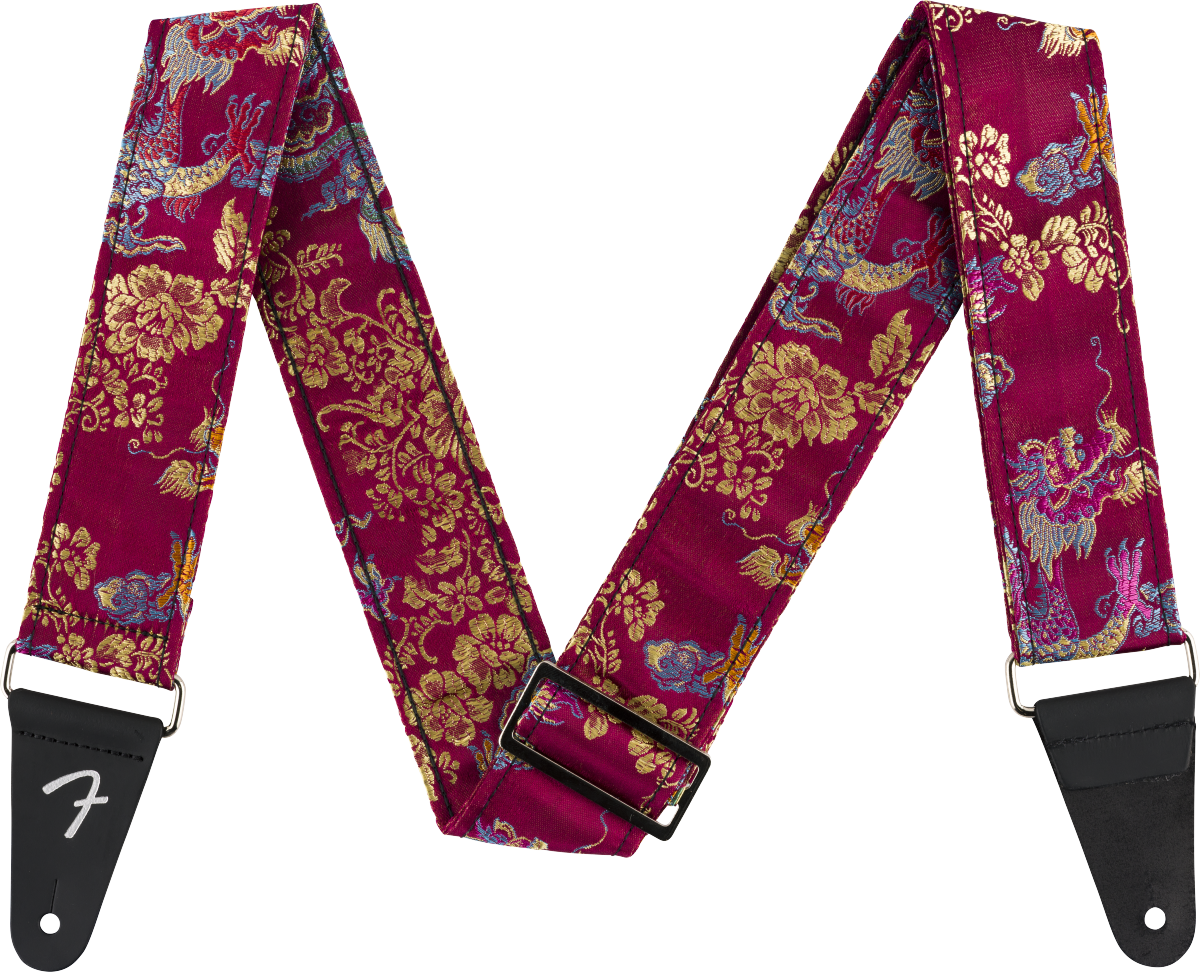 Satin Dragon Strap  Wine