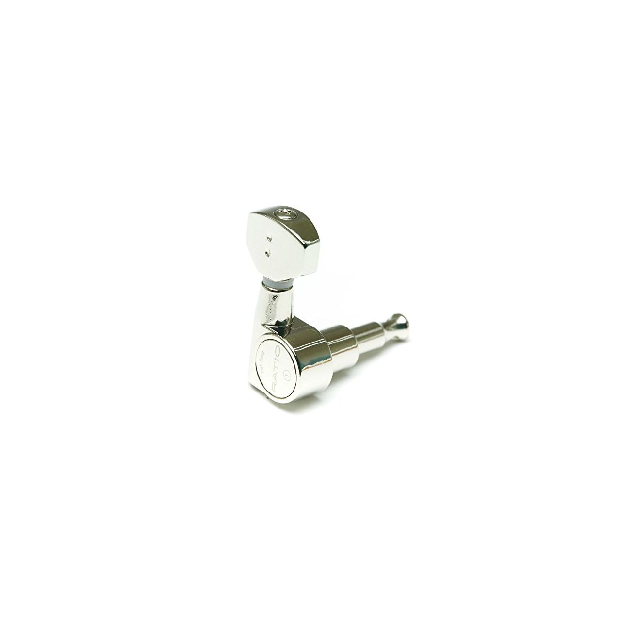 Ratio Electric Guitar Machine Heads Mini Contemporary Button - Nickel