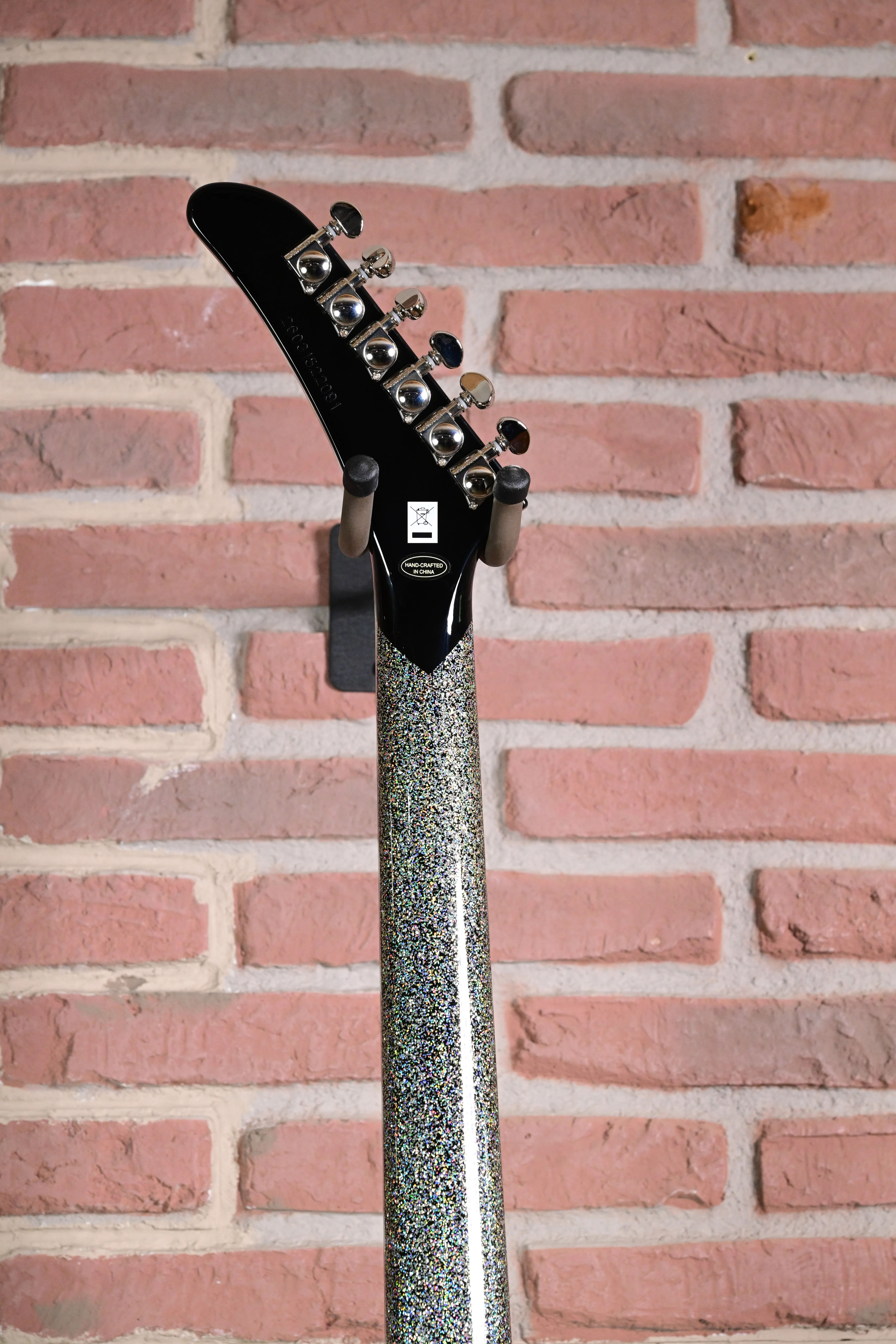 Lzzy Hale Explorer Custom Black Diamond Holographic Sparkle