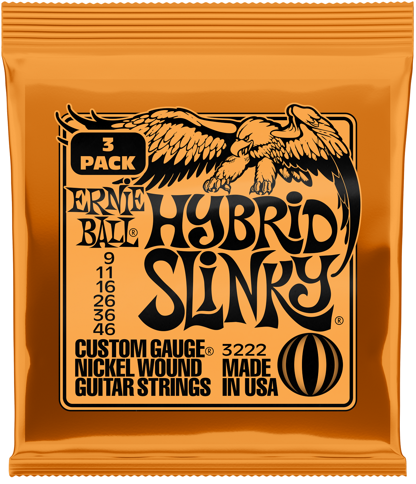 EB3222 Hybrid Slinky Nickel Wound 3er Pack