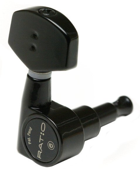 PRN-2311-B0 Ratio Electric Guitar Machine Heads Black