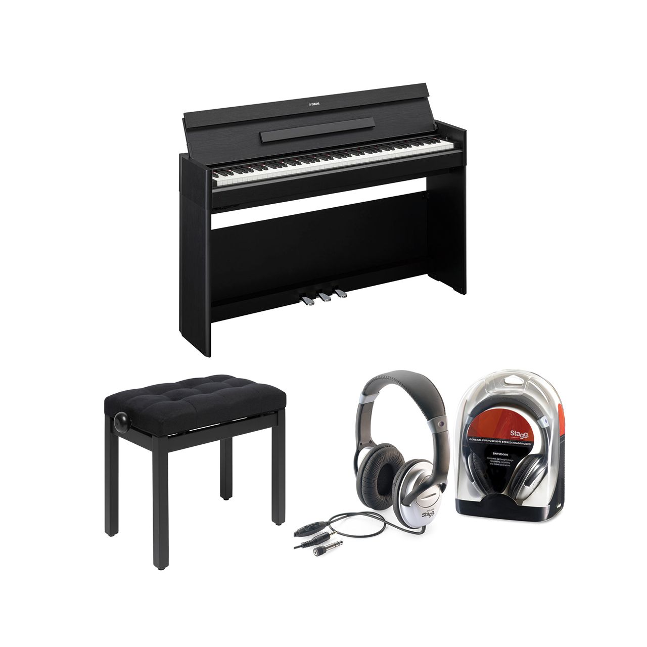 Arius YDP-S54 Digitalpiano SET in Schwarz
