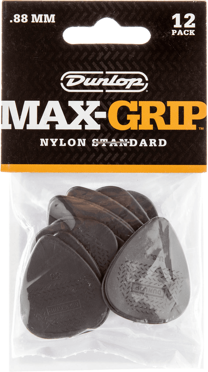 Nylon Max Grip 0.88 mm Standard Picks Player's Pack 12 pcs.