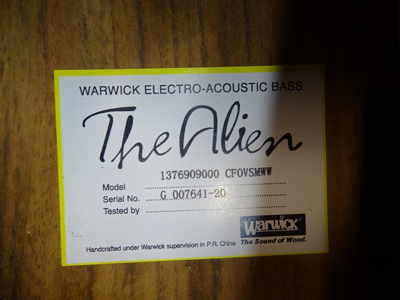 Alien, 6-String - Natural Transparent Satin "B-Stock"