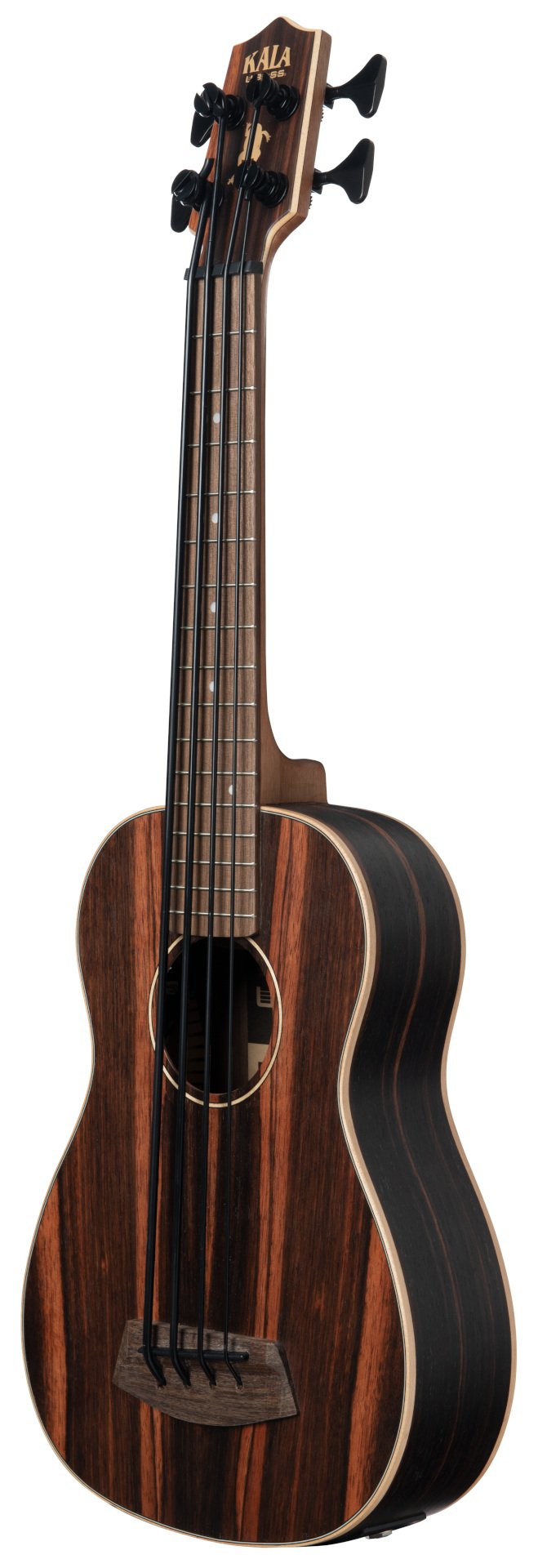 U-Bass Striped Ebony, Fretted, with Deluxe Bag