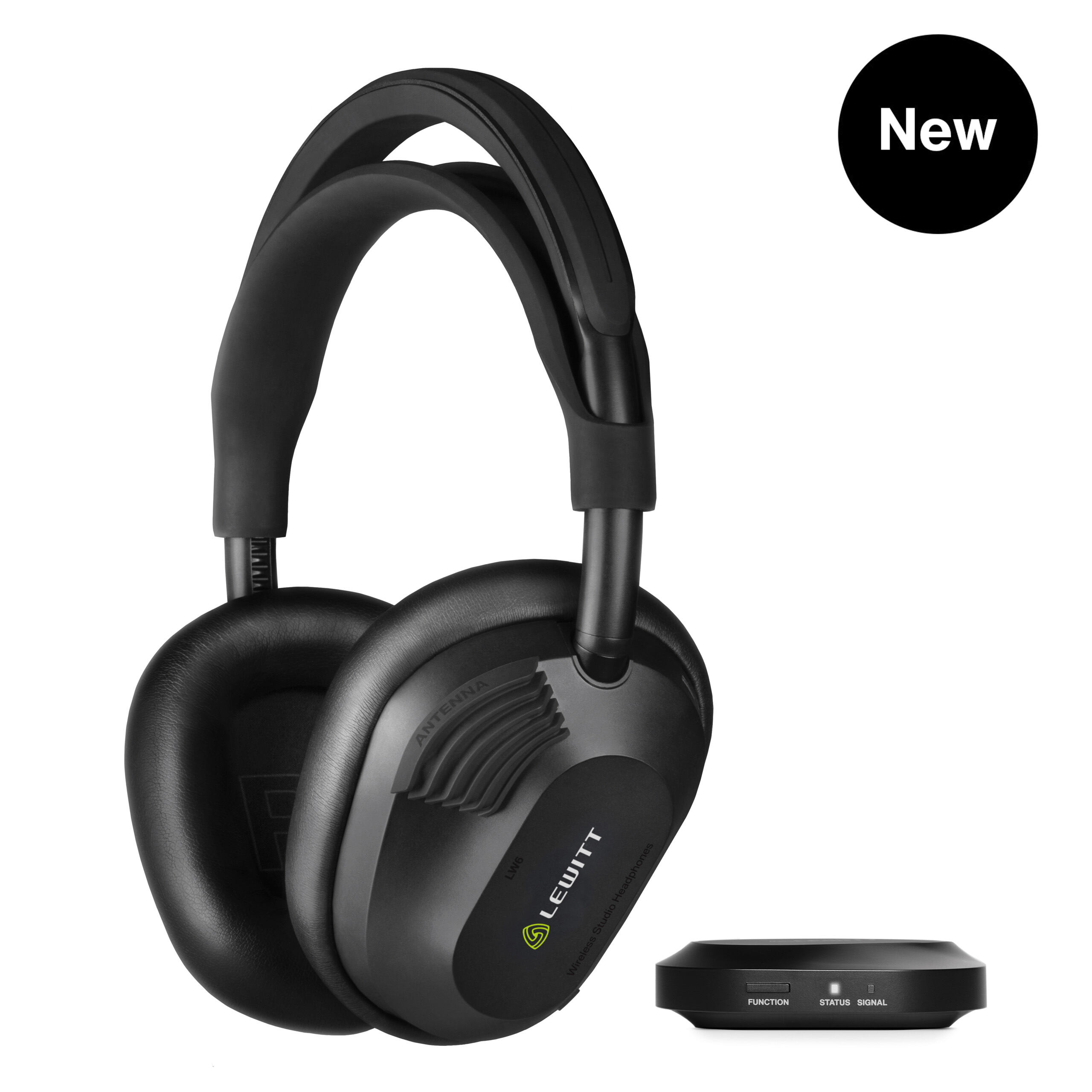 Funkkopfhörer, Schwarz, Over-Ear, Kabellos, Ladestation