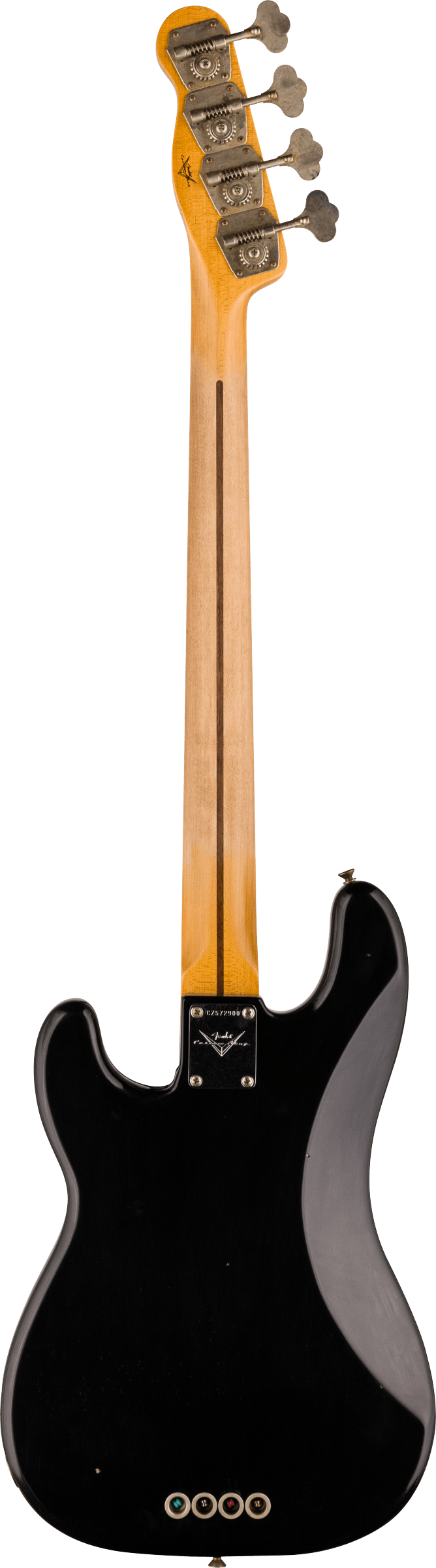 1954 Precision Bass® Journeyman Relic®, 1-Piece Quartersawn Maple Neck Fingerboard, Aged Black