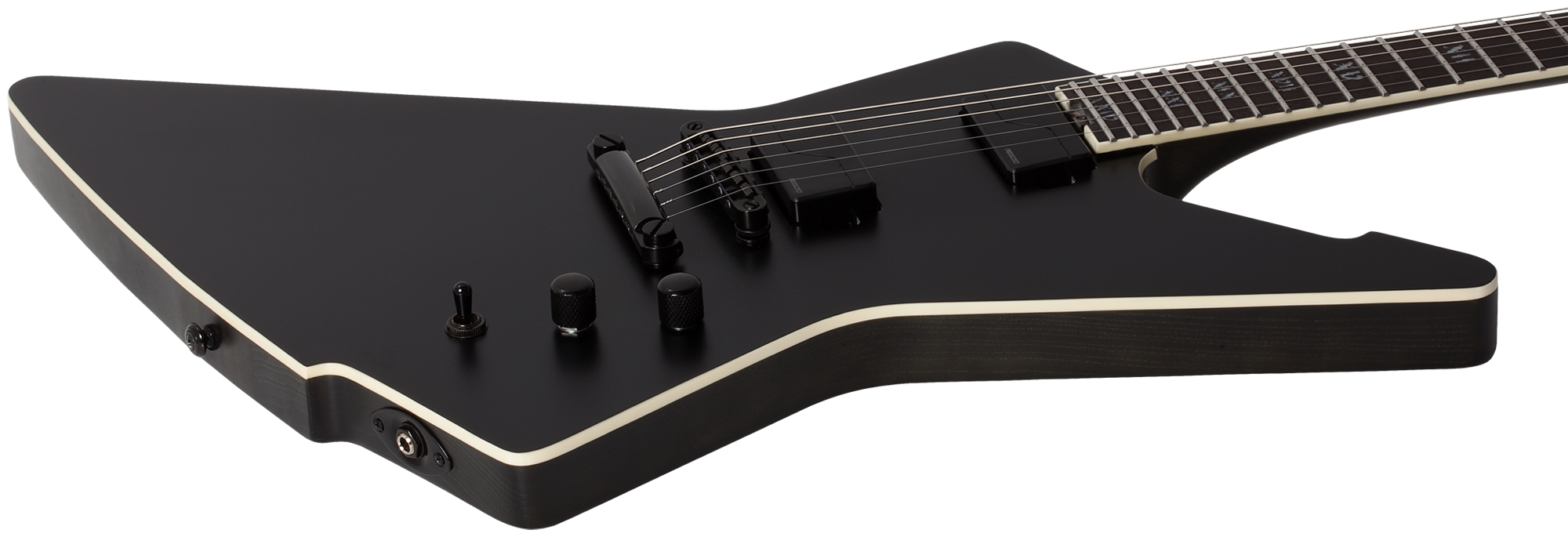 SLS Elite E-1 Evil Twin Satin Black  E-Gitarre