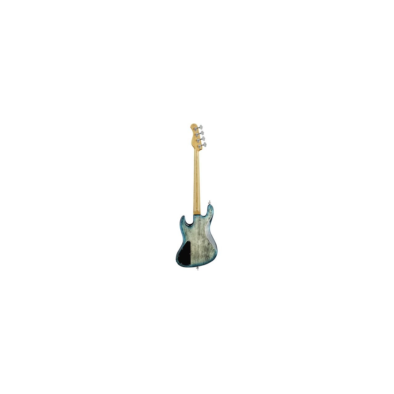MasterBuilt 21-Fret Standard J/J Limited Edition 2020, 4, Whale Blue Transparent High Polish Burst