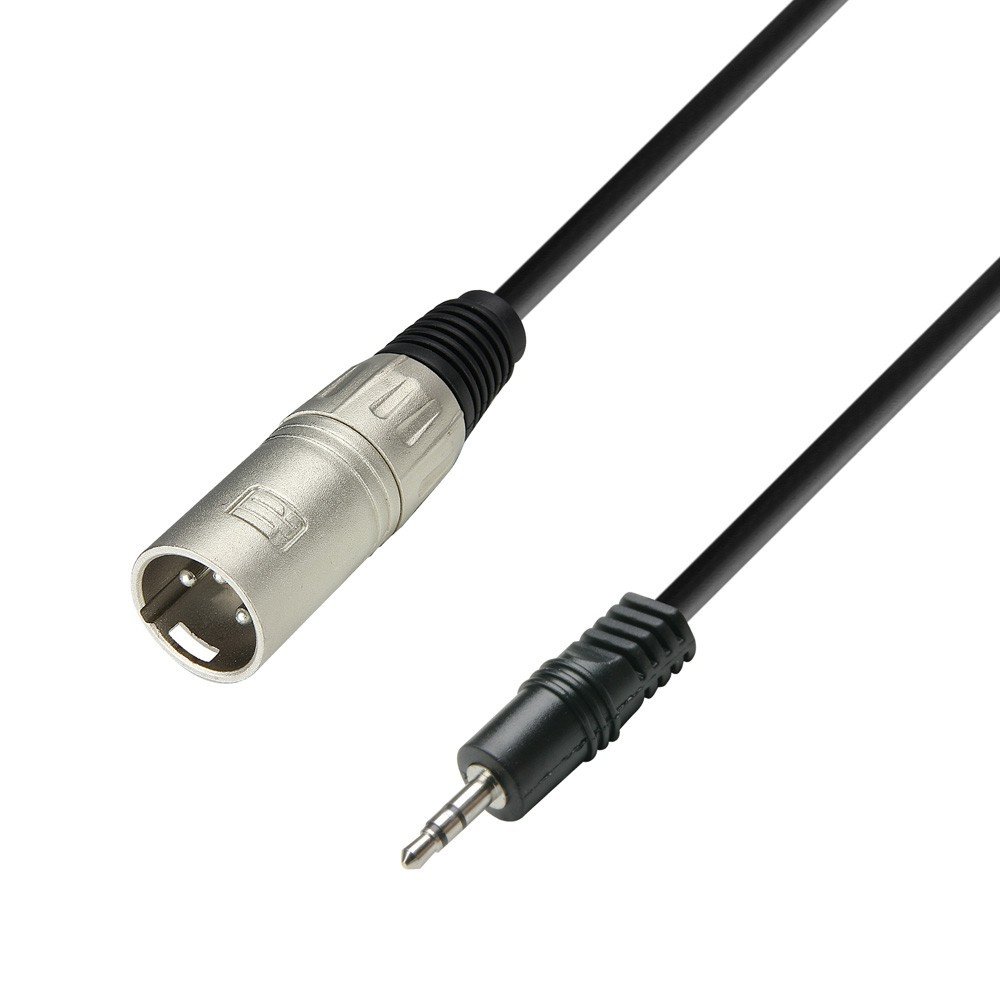 3 STAR BWM 0100 - Symmetrisches Kabel XLR Male x Miniklinke TRS | 1 m