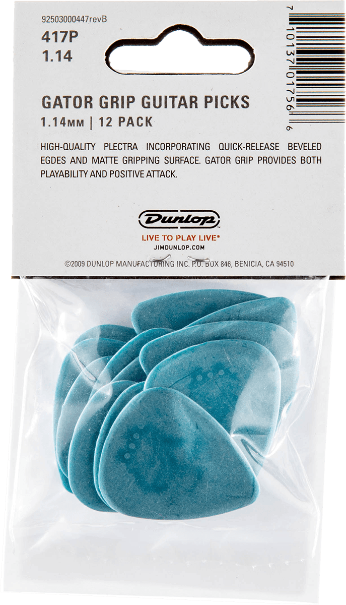 Plektrum Gator Grip 1.14 mm Player's Pack 12 Stck.