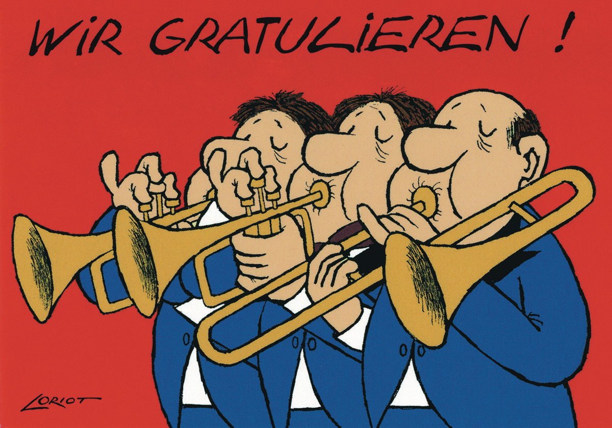 Wir gratulieren! - Postkarte