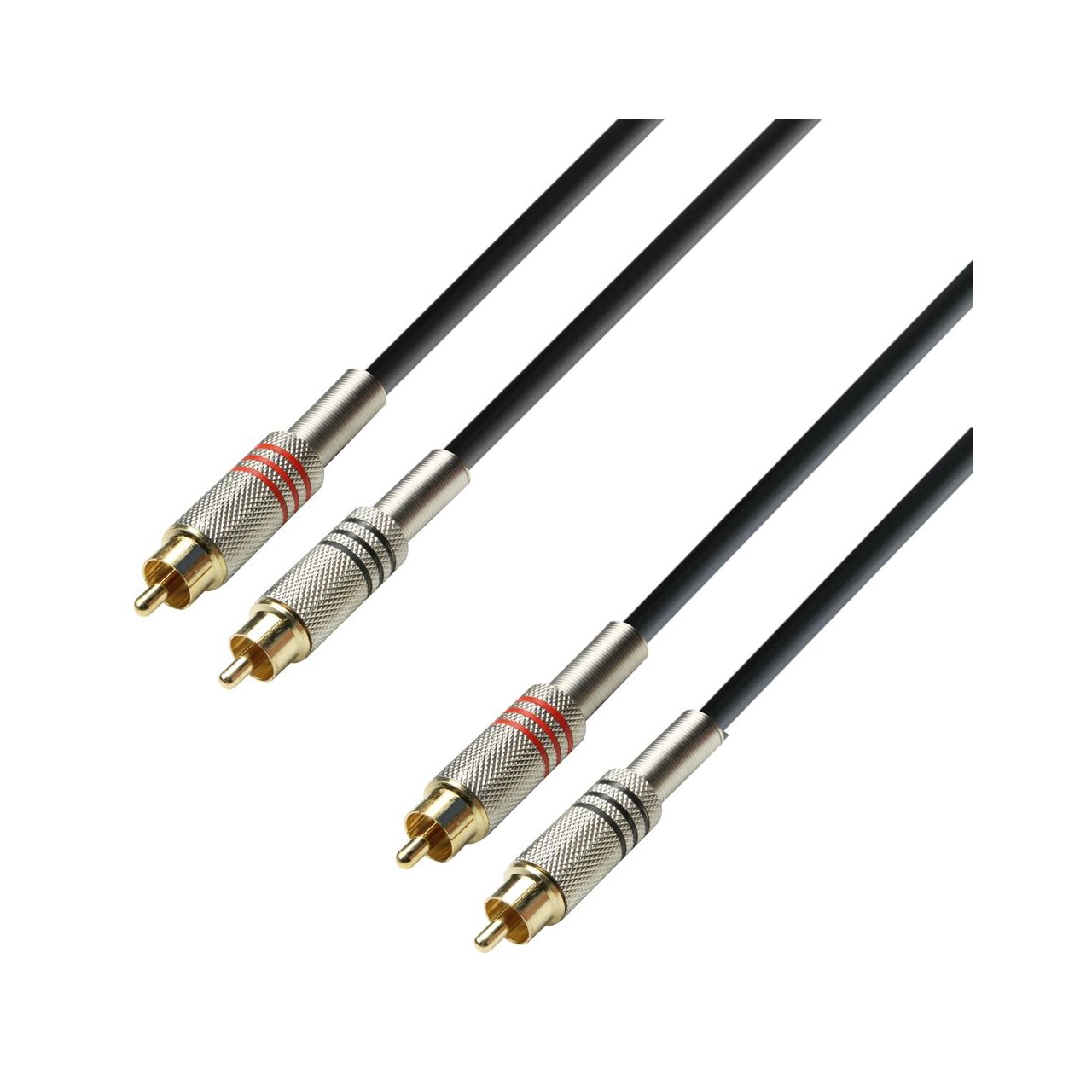 Adam Hall Audiokabel 2x Cinch auf 2x Cinch 3m