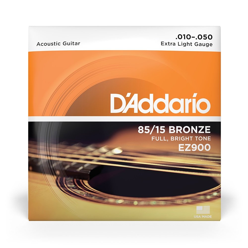 EZ900 Saiten für Akustikgitarre, 85/15 Bronze, Extra Light, 10-50