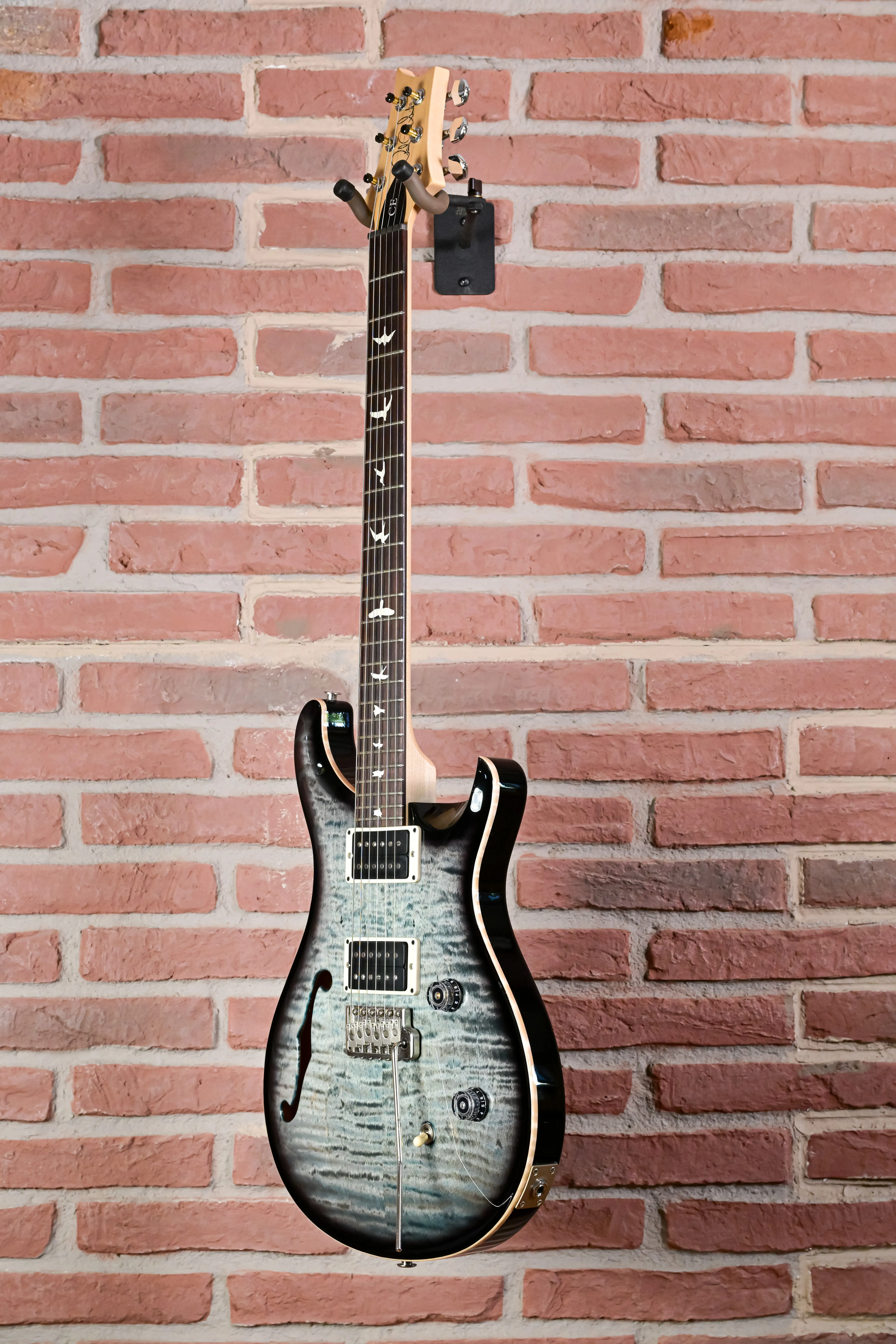 CE 24 Semi-Hollow Faded Blue Smokeburst