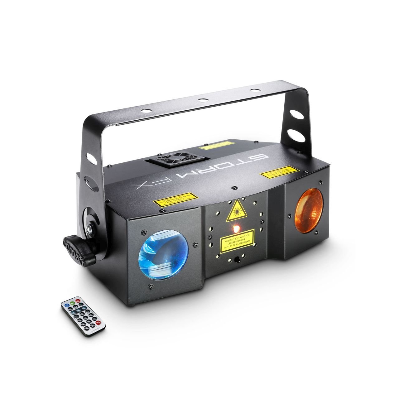STORM FX - 3-in-1 Lichteffekt mit Grating-Laser, Strobe und Derby-Effekt