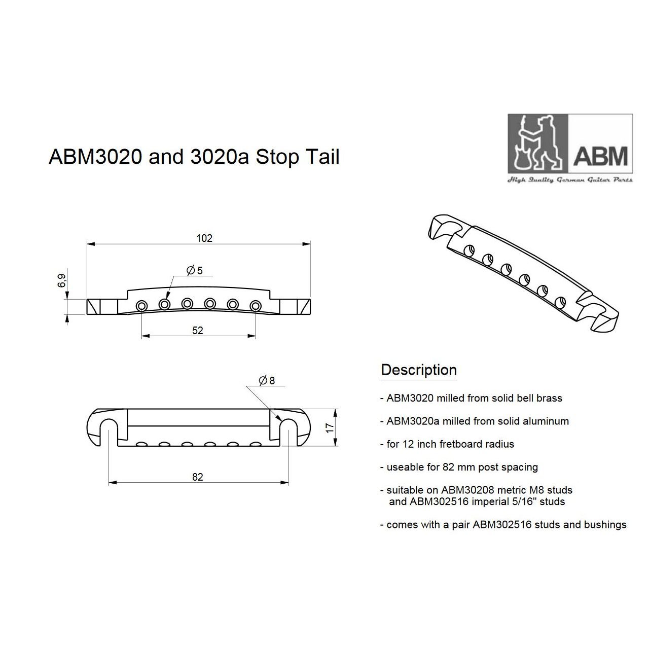 3020na Stop Tail, nickel