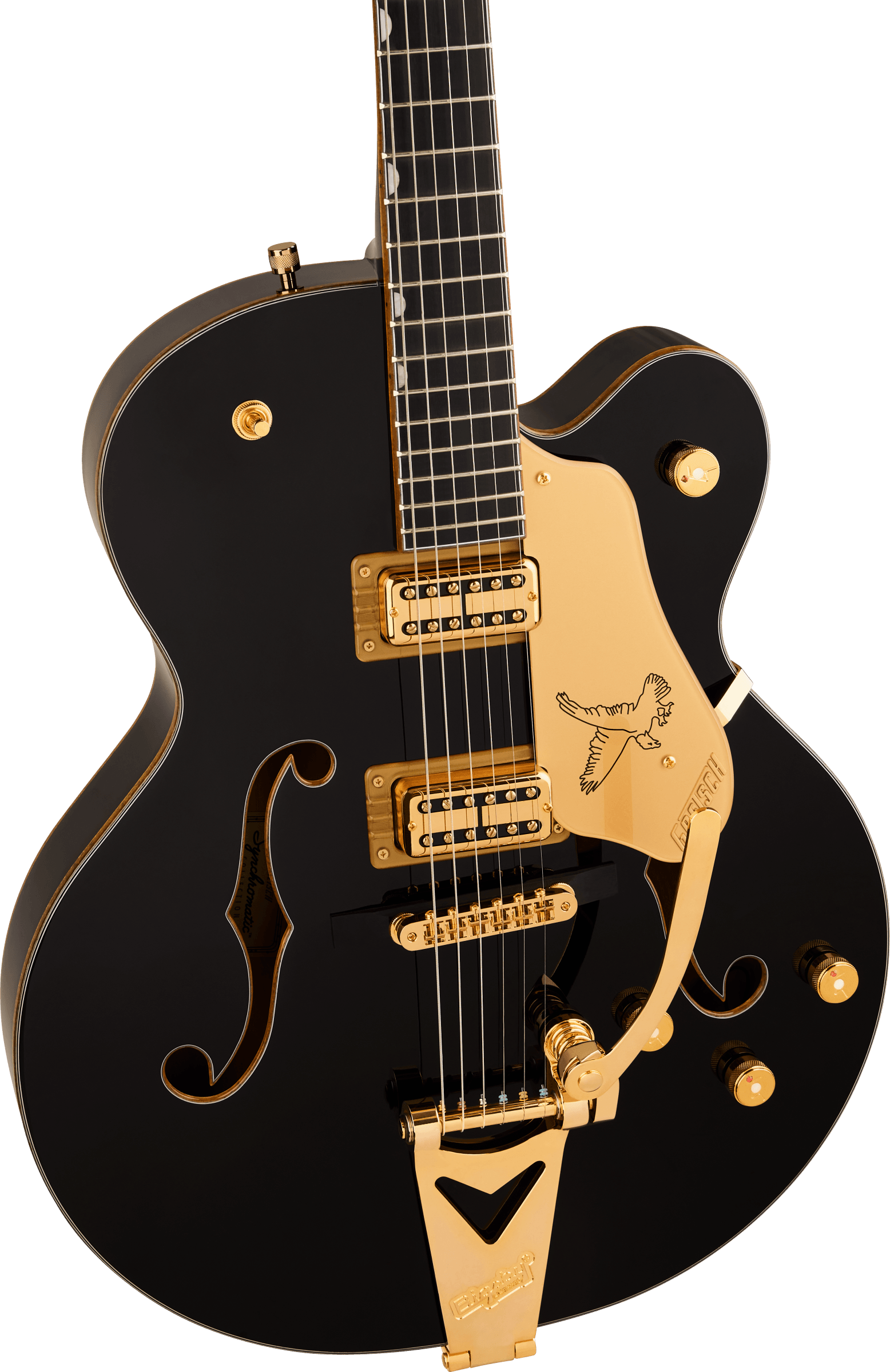 Synchromatic Falcon Hollow Body Single-Cut with Bigsby Black
