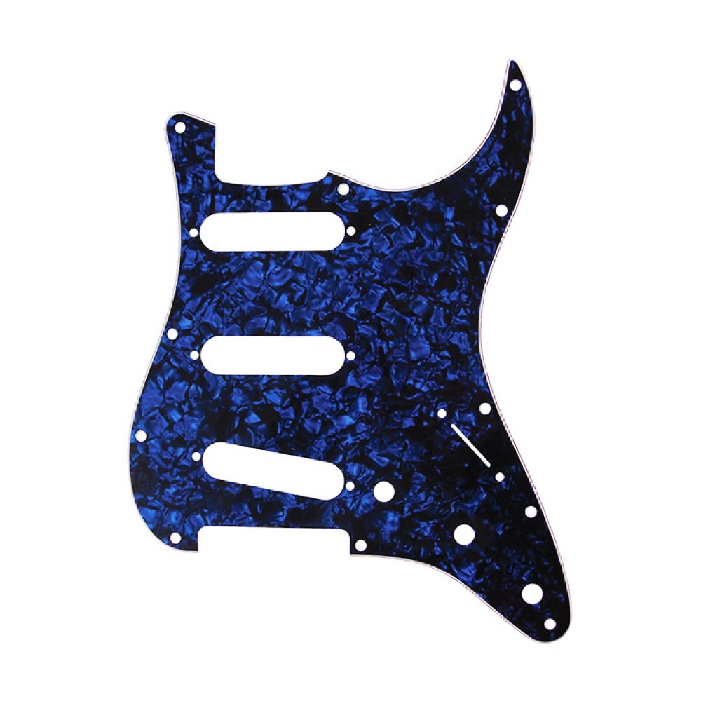 ST-Style SSS Pickguard (DPP ST BLP SSS), Blue Pearl