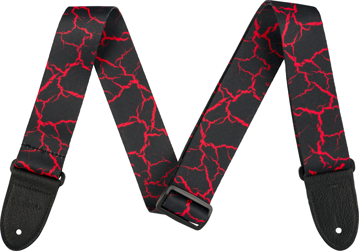 Poly Strap Red Crackle