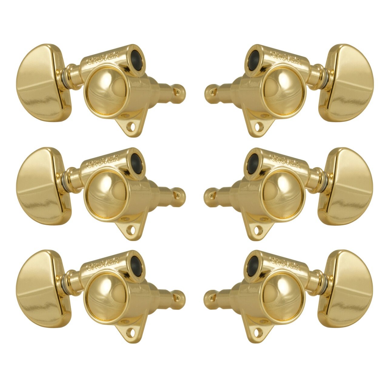 102GV Original 'Milk Bottle' Style Rotomatics - Guitar Machine Heads, 3 + 3 - Gold