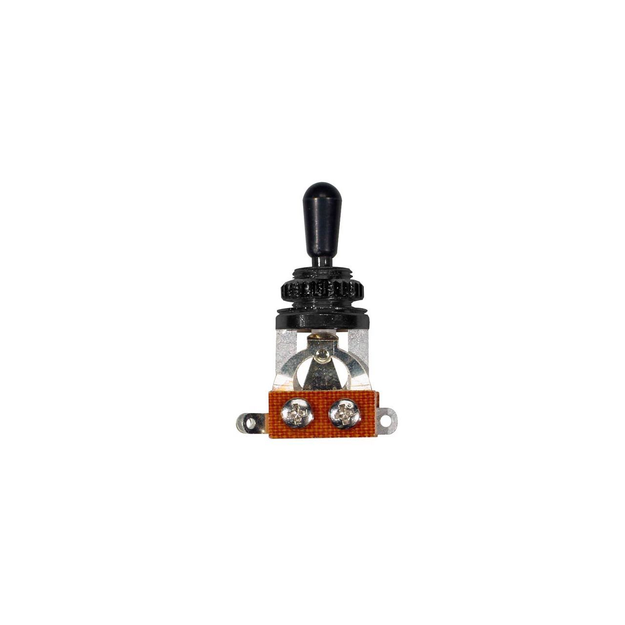Toggle Switch, 3-Weg-Schalter, offen, schwarz, schwarzer Knopf