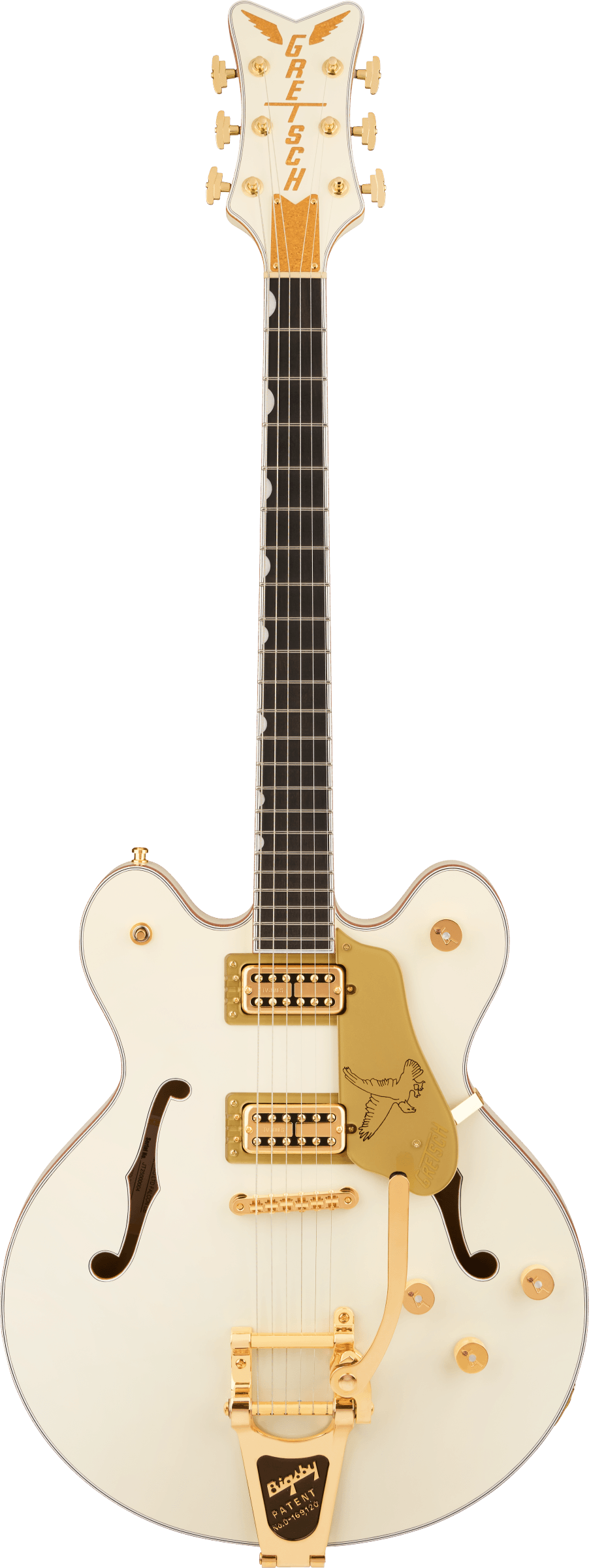 Falcon Center Block LTD  with String-Thru Bigsby Vintage White