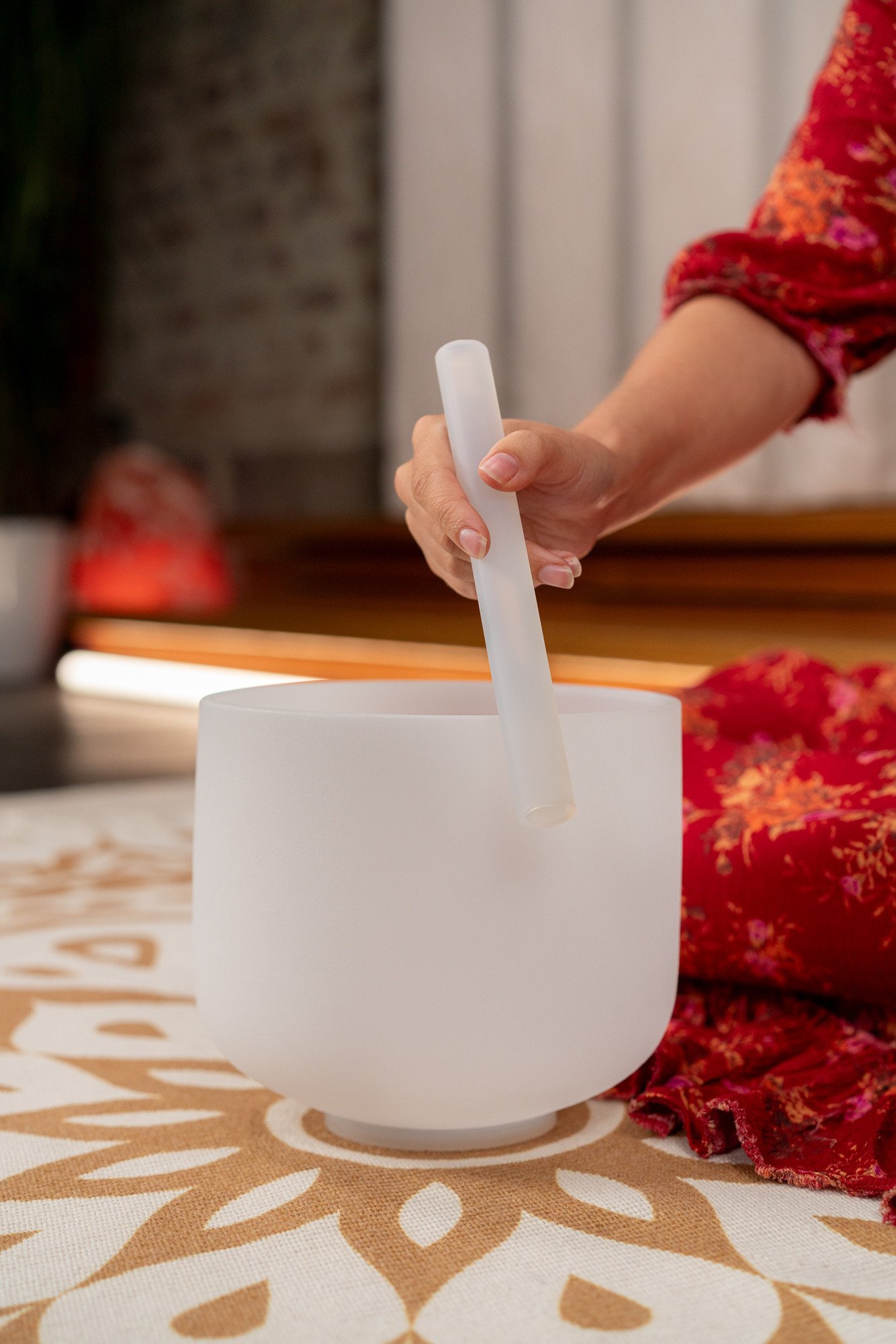 CSB8C5 - 8" Crystal Singing Bowl, Ton C5, 432 Hz, Wurzelchakra