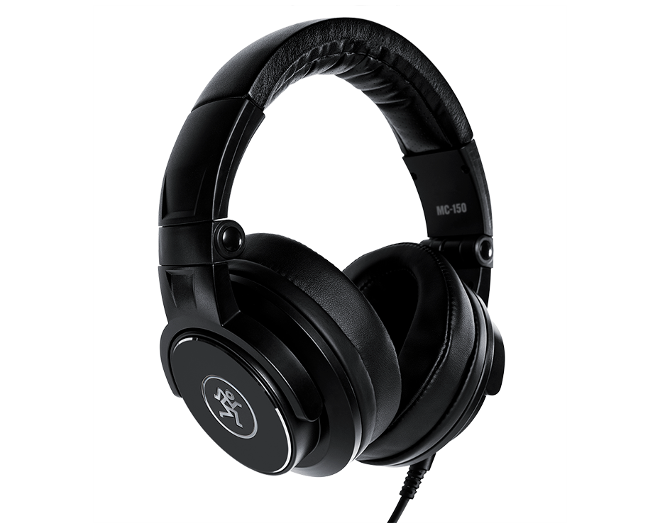 Kopfhörer, Over-Ear, kabelgebunden, schwarz, gepolsterte Ohrmuscheln