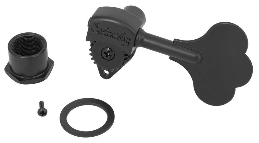 Light Machinehead with Open Gear - Black - Left (Bass) Side