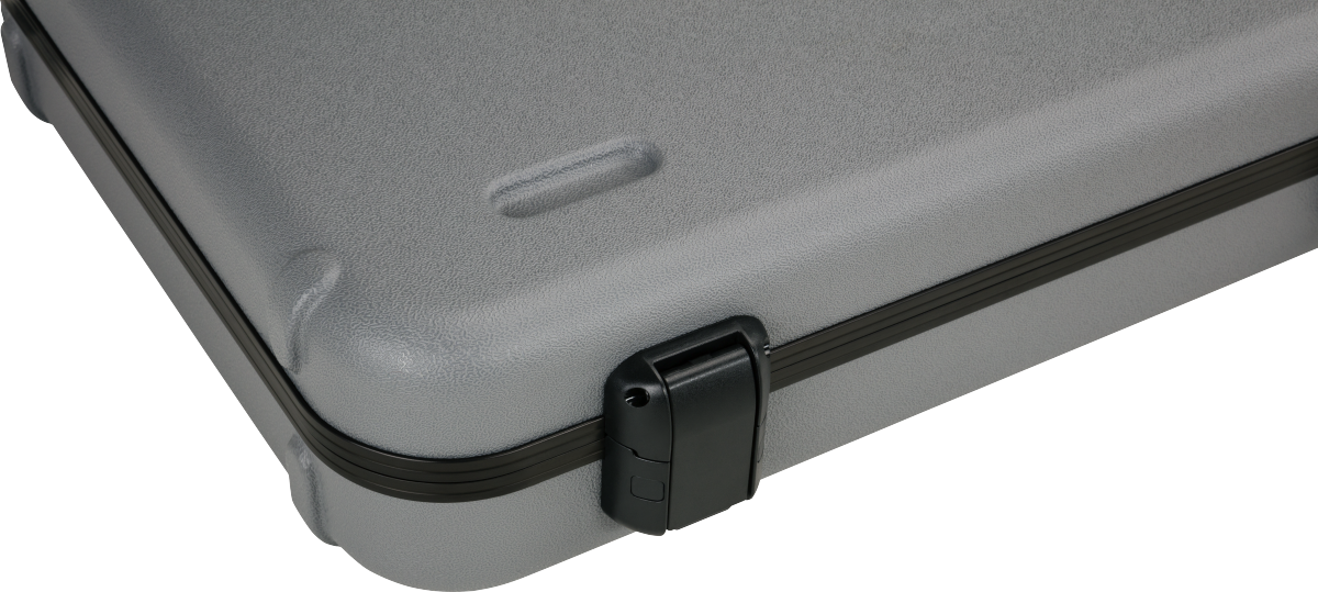 Deluxe Molded Strat/Tele Case, Silver/Blue